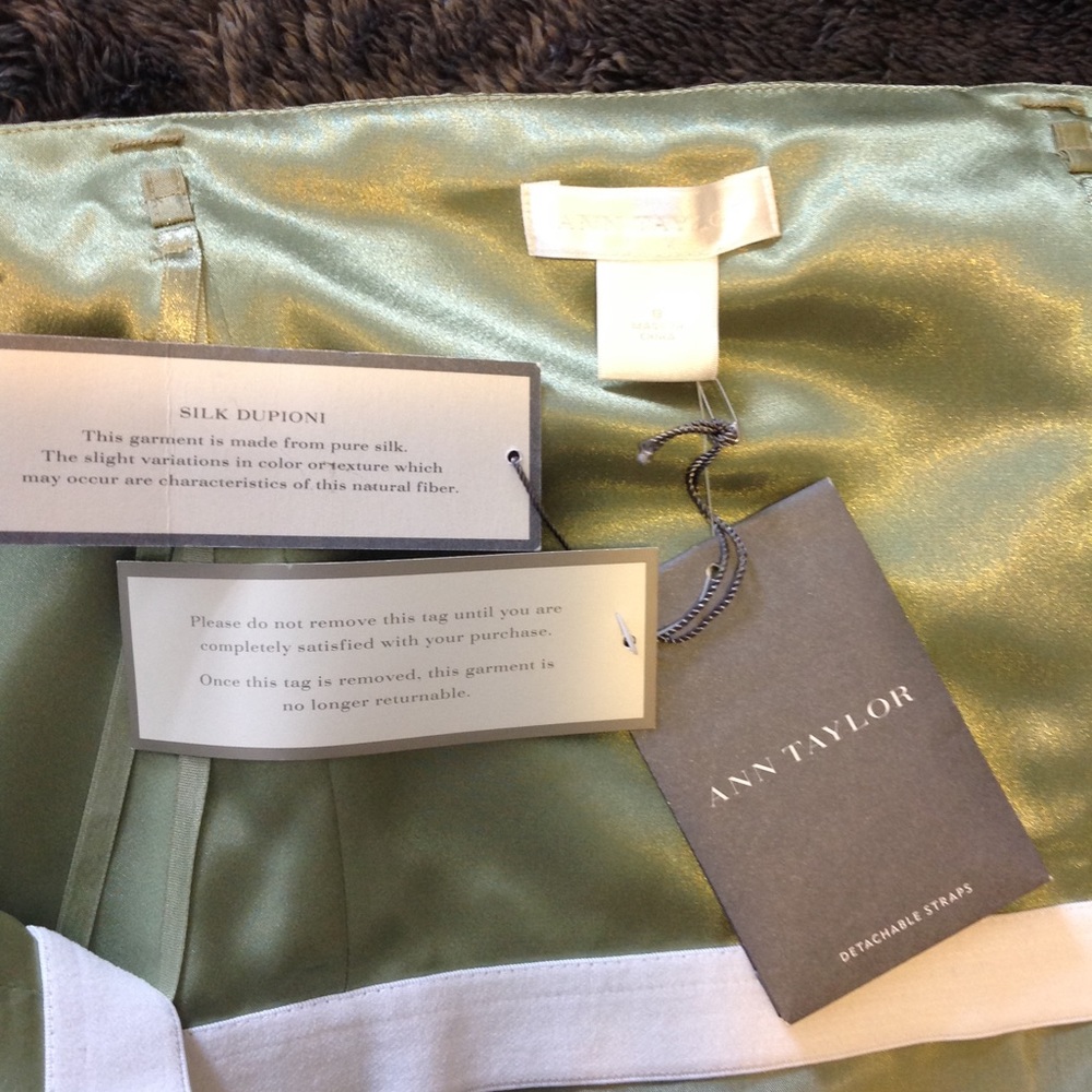 Ann Taylor silk dupioni bridesmaid dress